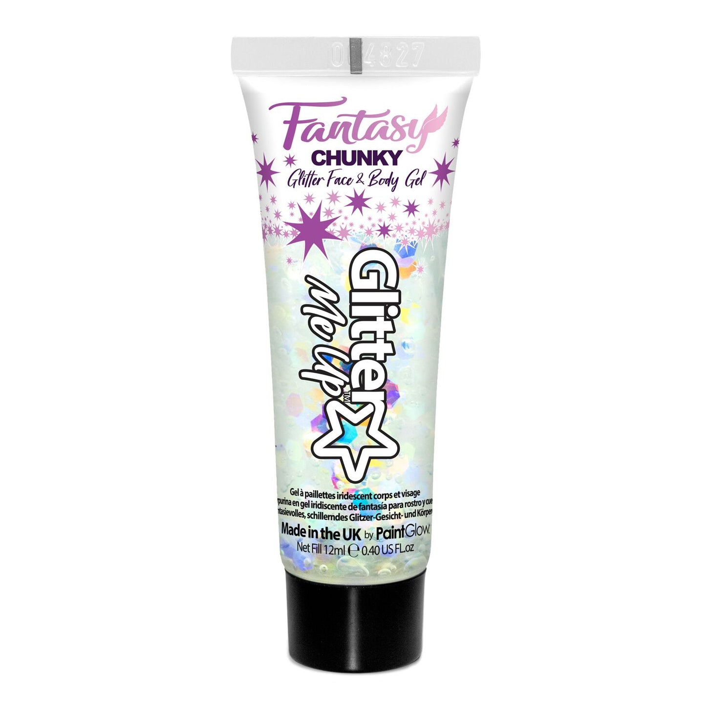 PaintGlow Fantasy Iridescent Chunky Glitter Gels, 12ml