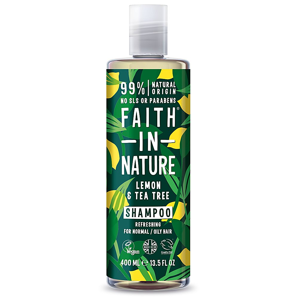 Faith in Nature Organic Lemon and Tea Tree Shampoo,  400ml