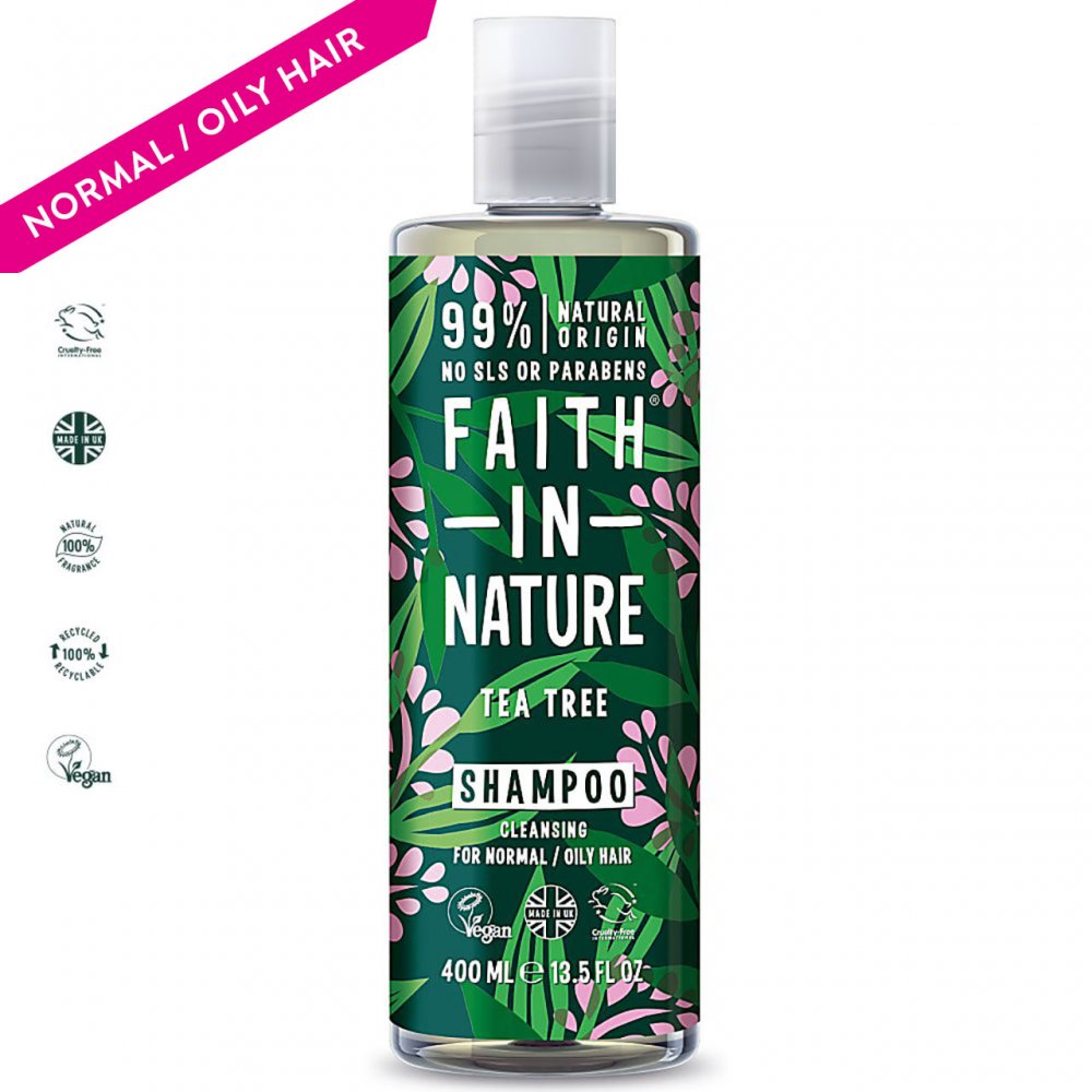 Faith in Nature Tea Tree Natural Shampoo, 400ml