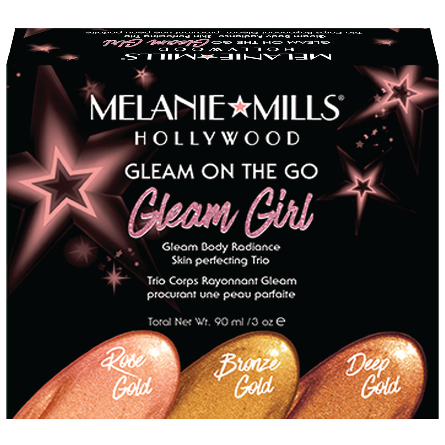 Melanie Mills Hollywood GLEAM GIRL Gleam on the Go Body Radiance Kit
