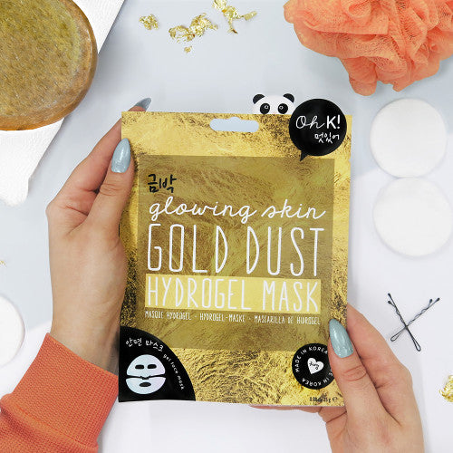 Load image into Gallery viewer, Oh K! Gold Dust Hydrogel Face Mask 25ml

