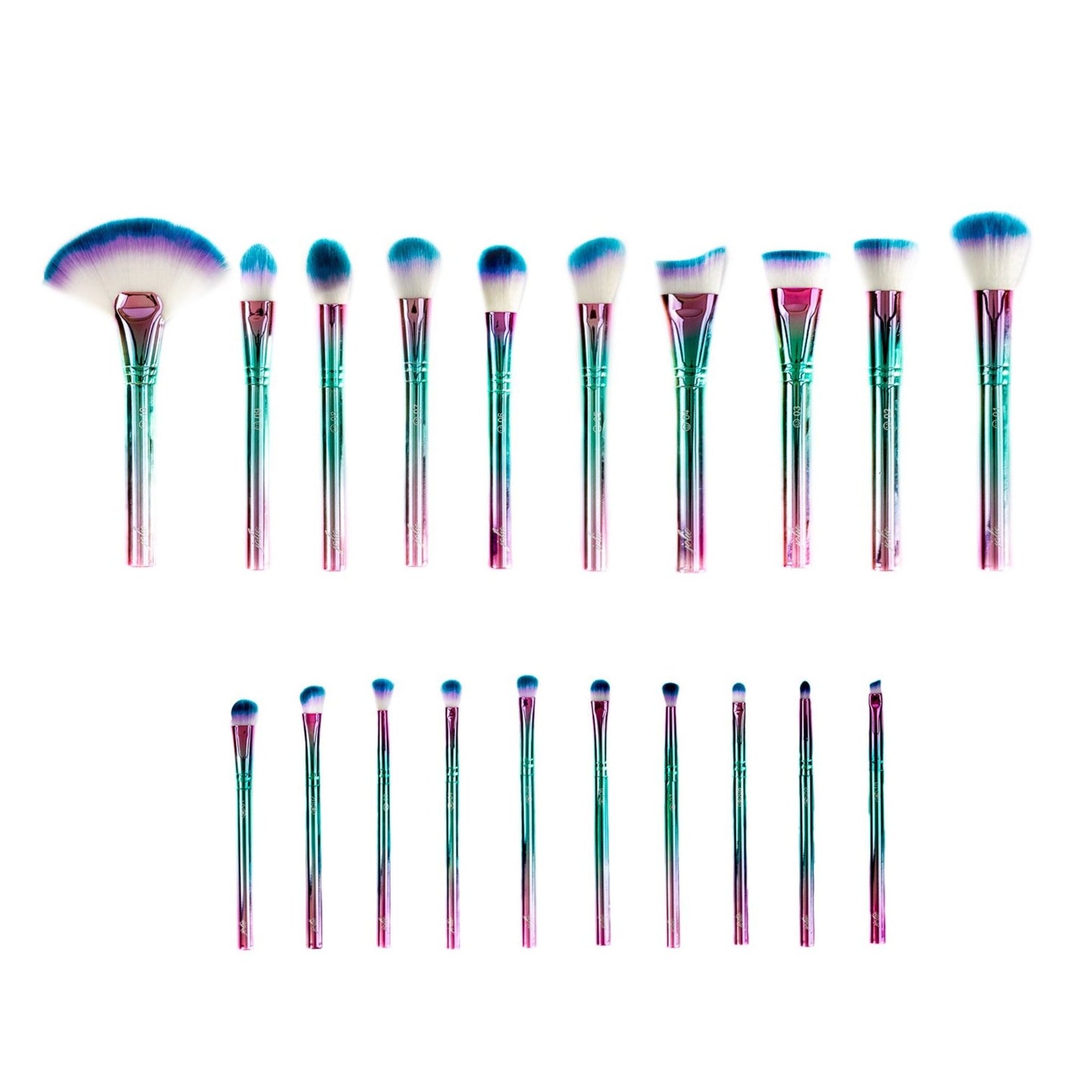 Jolie Beauty Mythical Dreamers Makeup Brush Set - 20 Professional Vegan Brushes