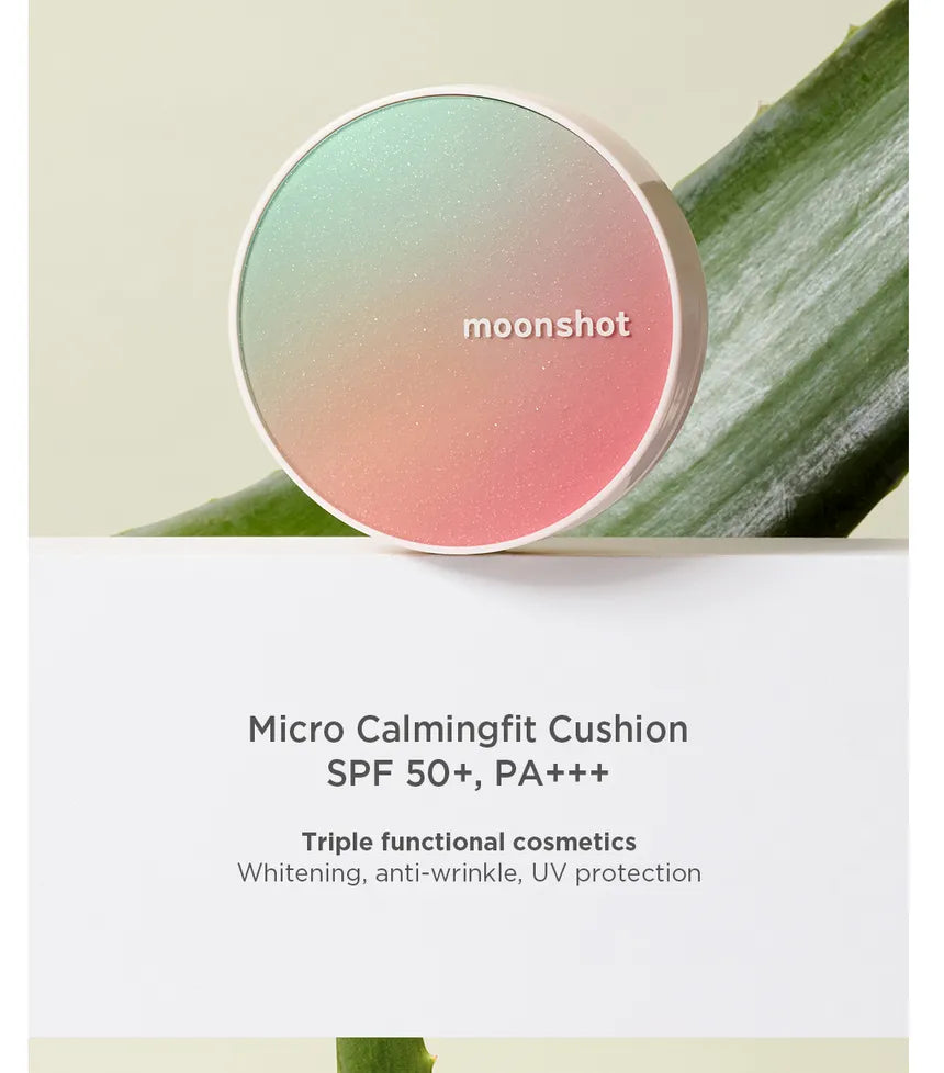 Moonshot Micro Calmingfit Cushion SPF50+ PA*** 15g 301 Honey