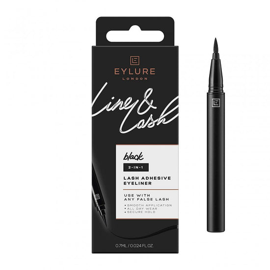 Eylure Line and Lash 2-in-1 Lash Adhesive Eyeliner - Black (0.7ml)