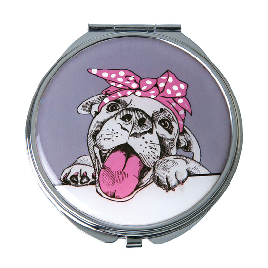 Load image into Gallery viewer, Fancy Metal Goods ‘Cutie’ Dog Mirror Compact Collection
