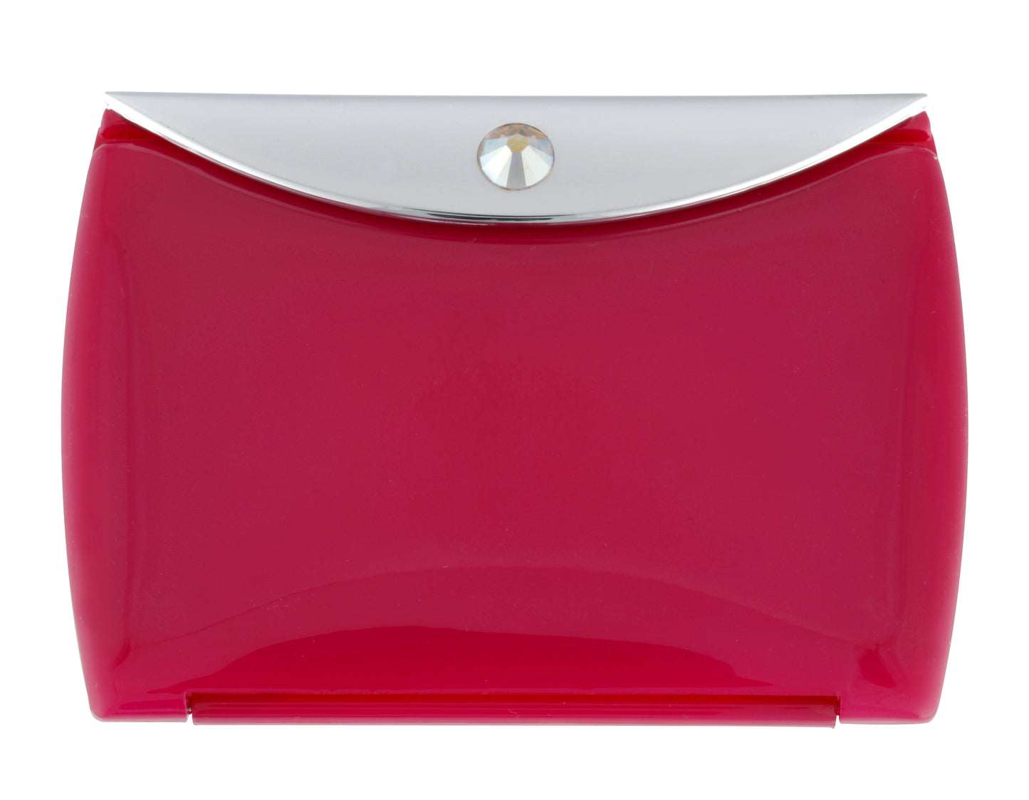 Load image into Gallery viewer, Fancy Metal Goods Pink Mirror Compact Envelope 3x Mag with Swarovski Crystal
