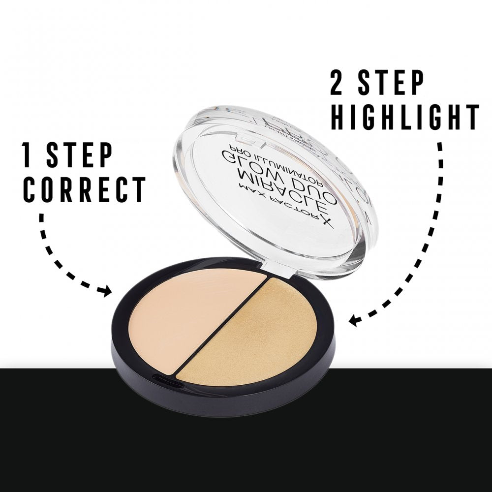 Max Factor Miracle Glow Duo Pro Illuminator, Creamy Highlighter, 10 Light