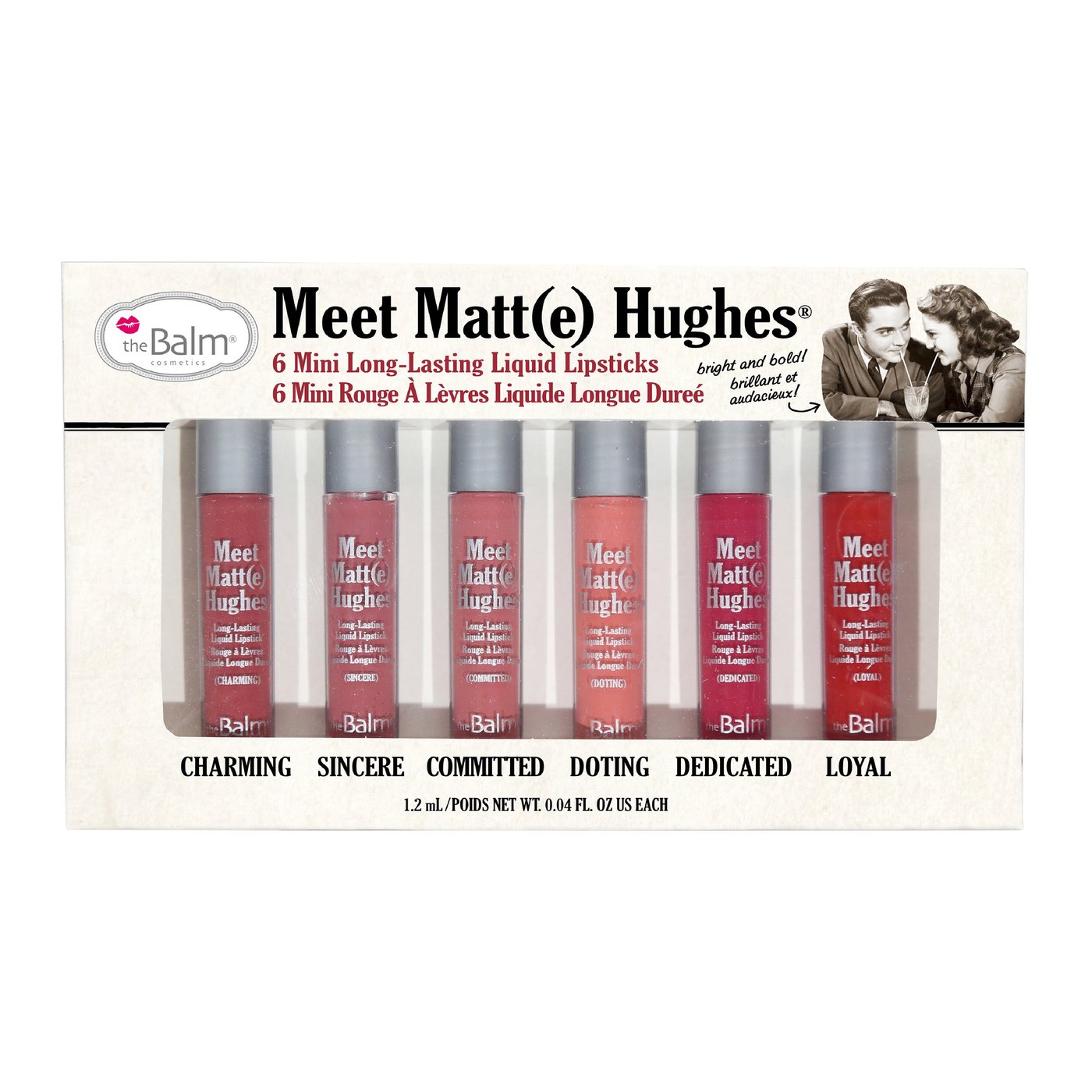 theBalm Cosmetics Meet Matte Hughes Volume 1 Set of 6 Mini Long-Lasting Liquid Lipsticks