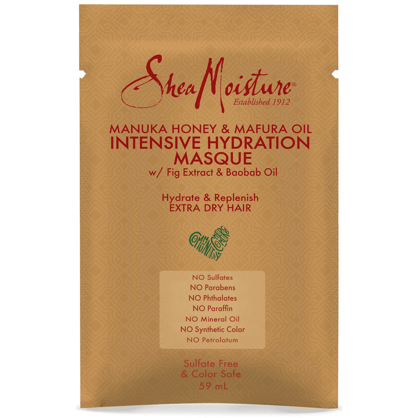 SheaMoisture Manuka Honey & Mafura Oil Treatment Masque Sachet 59ml
