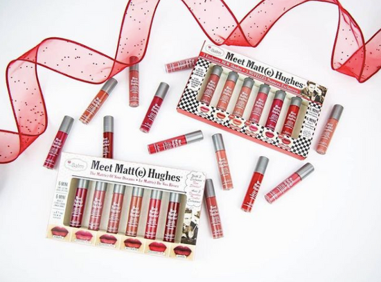theBalm Meet Matt(e) Hughes Volume 12 Set of 6 Mini Long-Lasting Liquid Lipsticks with 3 New Shades