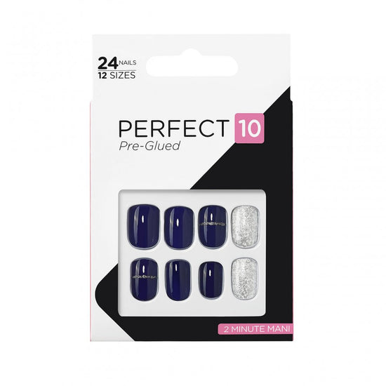Elegant Touch Perfect 10 Pre-Glued Nails - Night Life
