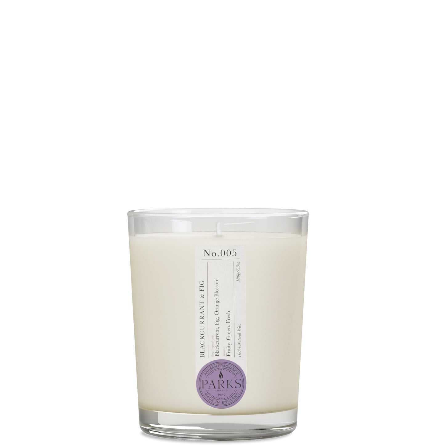 Parks London Home Collection Blackcurrant and Fig Candle 180g