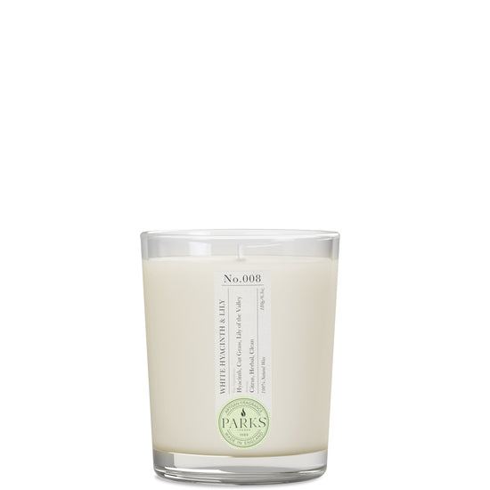 Parks London Home Collection White Hyacinth and Lily Candle 180g