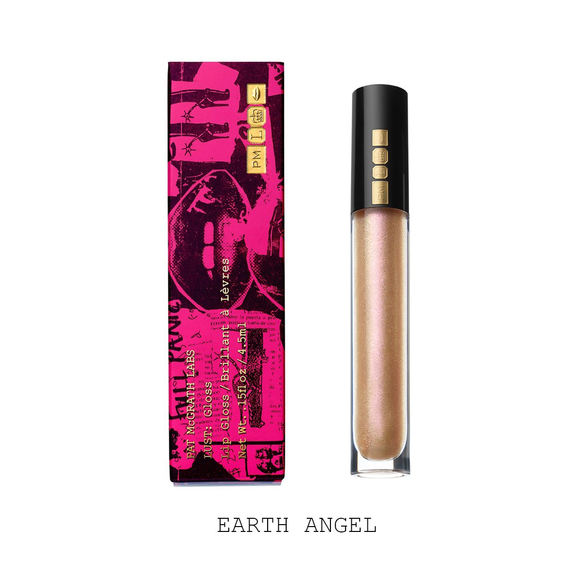 Pat McGrath Lust: Gloss Lip Gloss - Earth Angel (Golden Champagne with Glittering Copper and Pink Pearl)