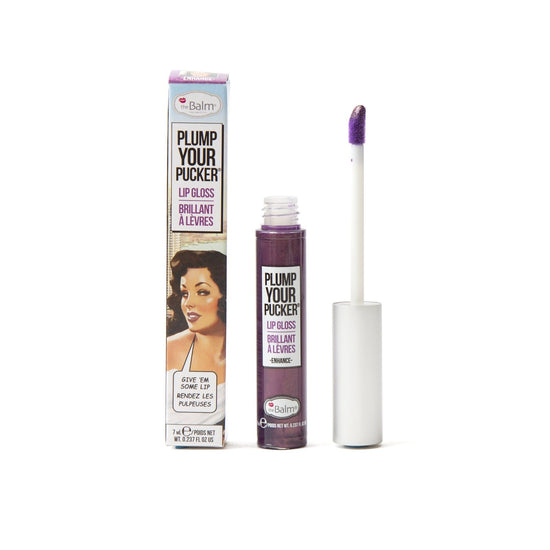 Load image into Gallery viewer, theBalm cosmetics PLUMP YOUR PUCKER® Lip Gloss Enhance - Shimmering Violet
