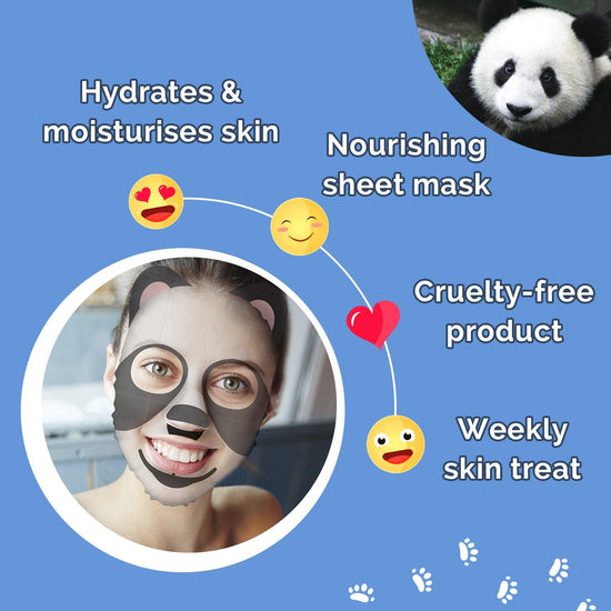 7th Heaven Face Food Panda Face Sheet Mask Coconut and Banana Hydrating Mask To Moisturise Skin
