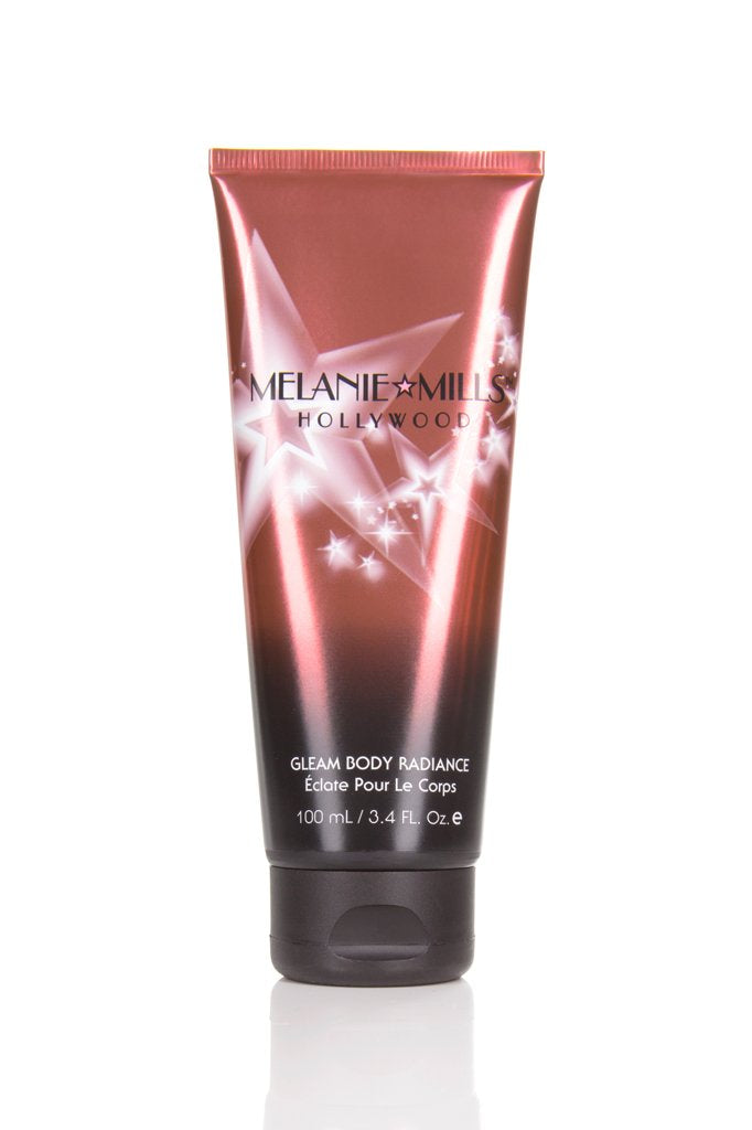 Load image into Gallery viewer, Melanie Mills Hollywood Gleam Body Radiance All In One Makeup, Moisturiser &amp;amp; Glow For Face &amp;amp; Body Peach Deluxe
