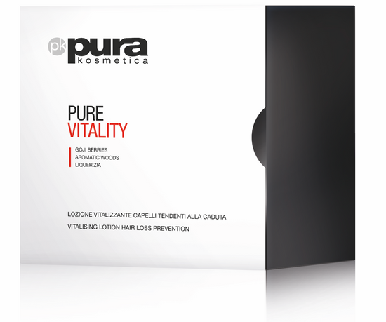 Pura Kosmetica Pure Vitality Hair Loss Lotion, 12 x 6ml