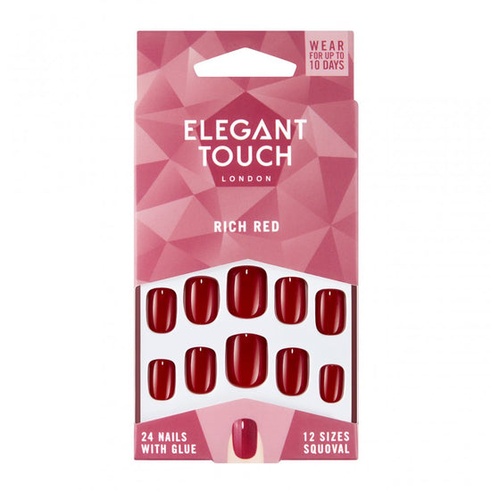 Elegant Touch Core Colour Nails Rich Red