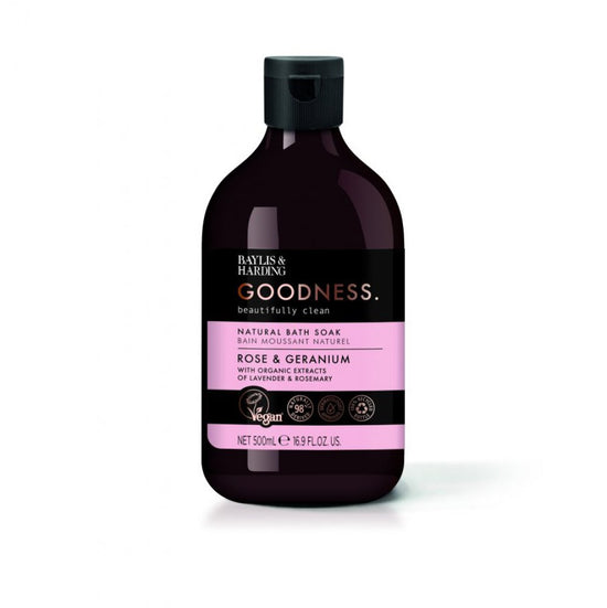 Baylis & Harding Goodness Rose & Geranium Bath Soak, 500ml