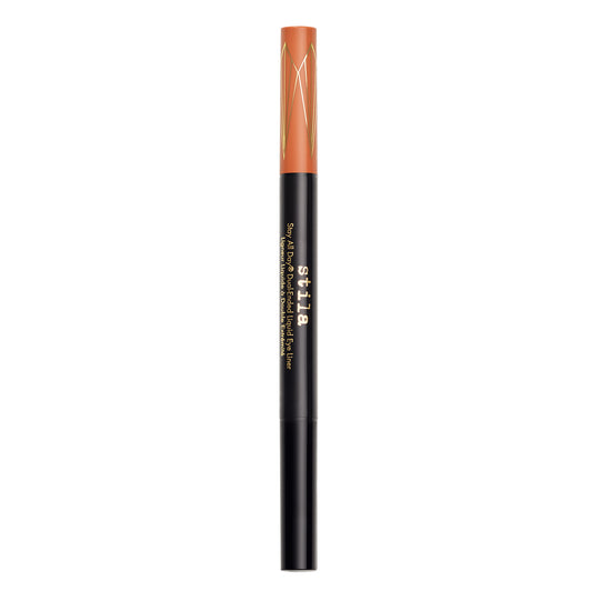 Load image into Gallery viewer, Stila Stay All Day® Dual-Ended Waterproof Liquid Eye Liner: Shimmer Micro Tip Mai Tai and Intense Black
