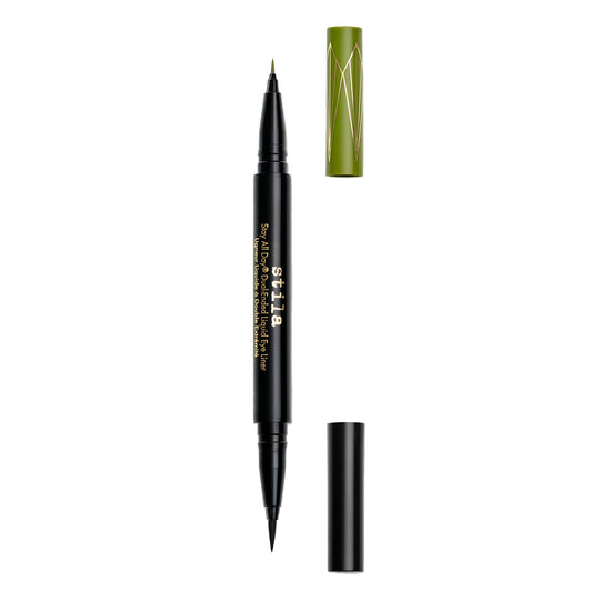 Stila Stay All Day® Dual-Ended Waterproof Liquid Eye Liner: Shimmer Micro Tip - Mojito and Intense Black