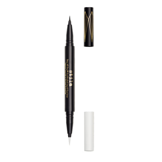 Stila Stay All Day® Dual-Ended Waterproof Liquid Eye Liner: Two Colours - Intense Black and Snow