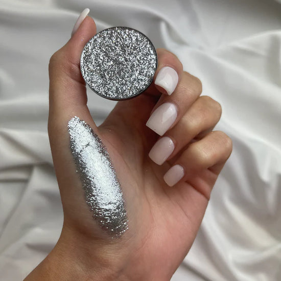 With Love Cosmetics Pressed Glitters - Silver Sparks