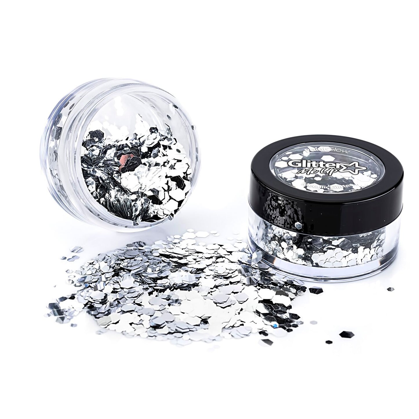 PaintGlow Metallic Chunky Glitter 3g – Vegan Cosmetic Glitter for Face, Body, Nails, Hair and Lip
