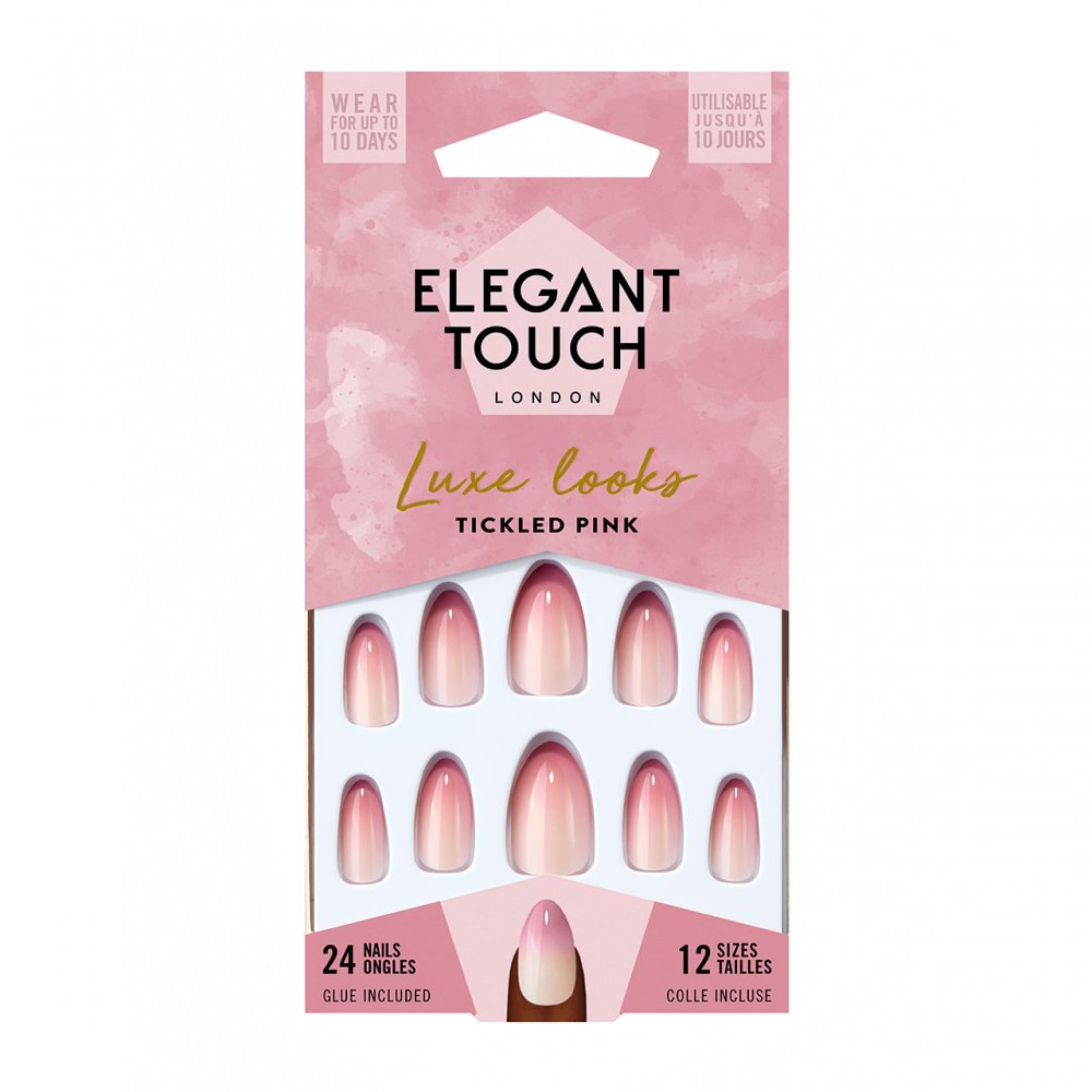 Elegant Touch Luxe Looks Nails Tickled Pink