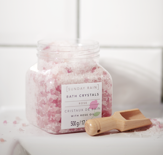 Sunday Rain Bath Crystals Rose, 500g