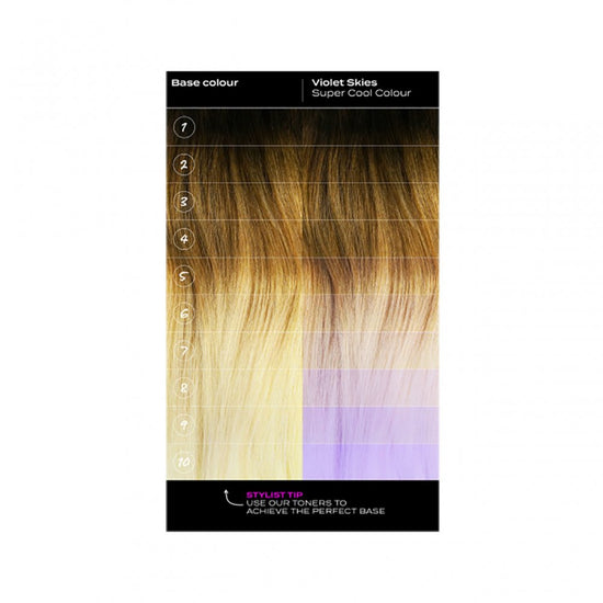 Bleach London Super Cool Semi-Permanent Hair Colour Cream 150 ml, Violet Skies