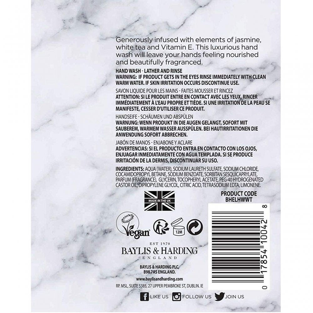 Baylis & Harding Elements Hand Wash White Tea & Neroli 500ml Beauty