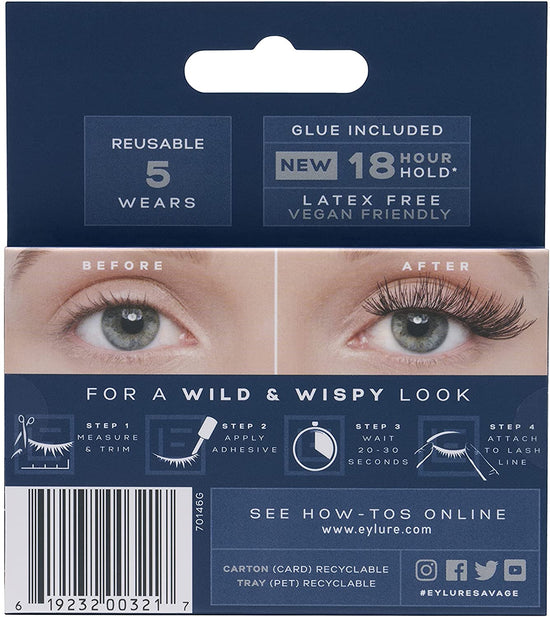 Eylure Wild and Wispy Lashes - Savage