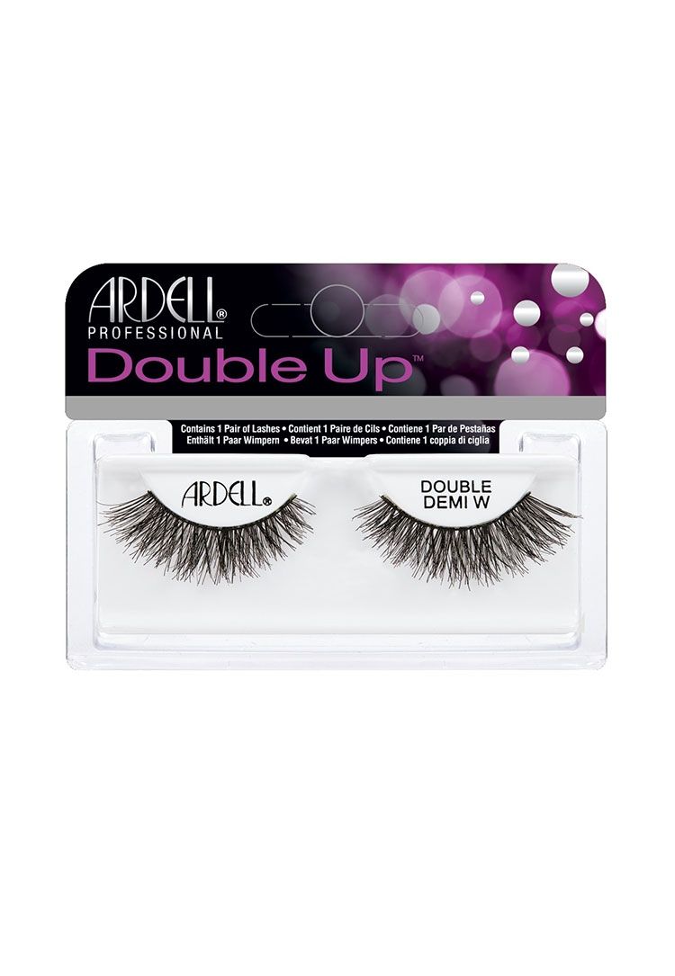 A single pair of Ardell Double Up Demi Wispies inside its retail packaging