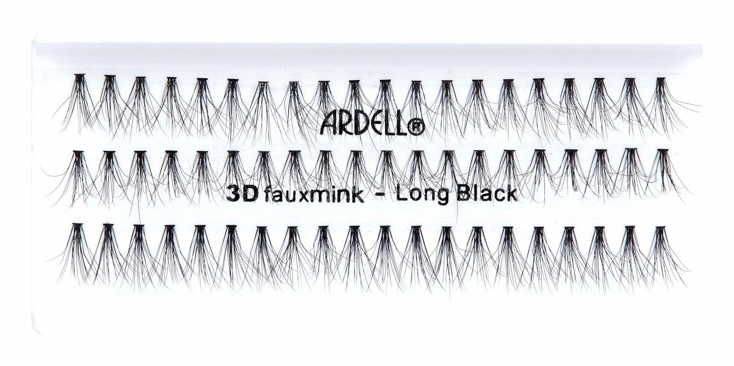 A box of 60 Long individual Faux mink lashes by Ardell with text describing the lashes