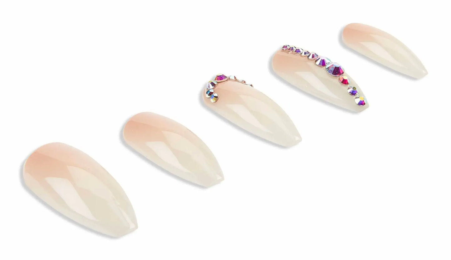 Load image into Gallery viewer, Ardell Nail Addict Premium Nail Set, Nude Light Crystals
