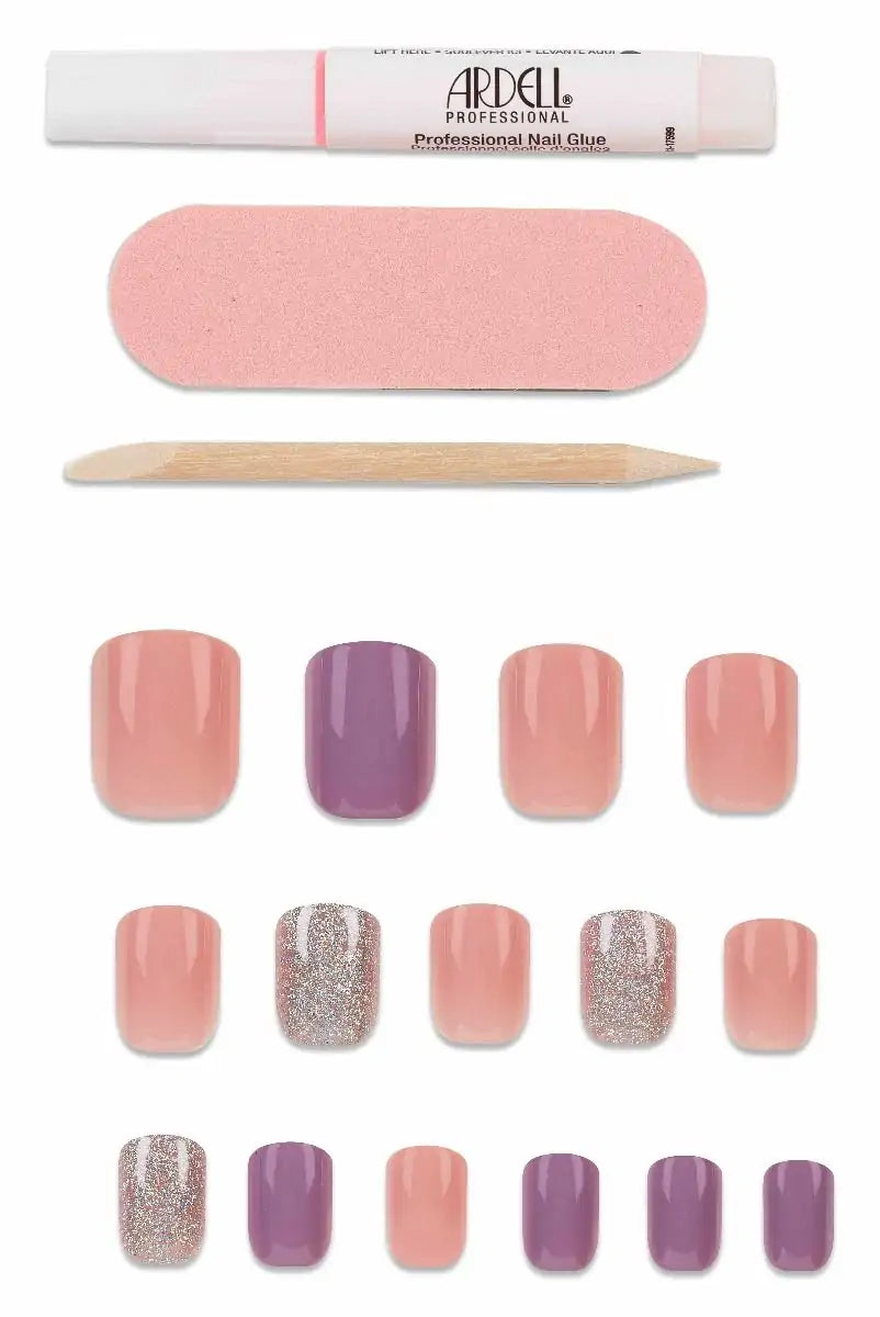 Load image into Gallery viewer, Ardell Nail Addict Premium Nails Pastel Pink &amp;amp; Purple
