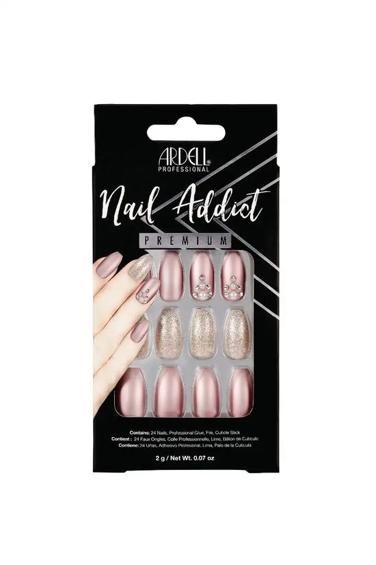 Load image into Gallery viewer, Ardell Nail Addict Premium Nails Metallic Lilac Pearl
