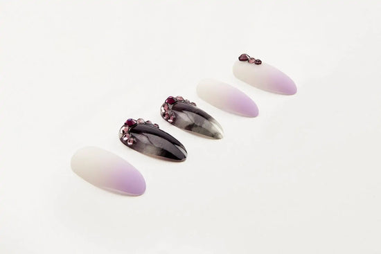 Load image into Gallery viewer, Ardell Nail Addict Premium Nails Marble Purple Ombre
