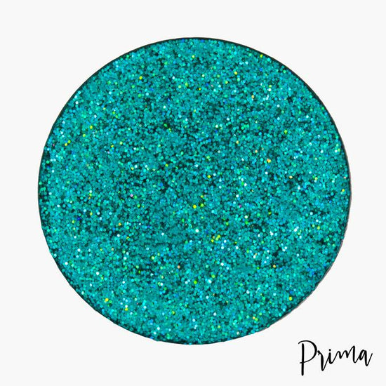 Prima Makeup Pressed Holographic Green Blue Glitter Multi-Tonal Eyeshadow  - Ariel's Night Out
