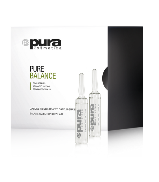 Pura Kosmetica Pure Balance Balancing Lotion for Oily Hair and Scalp, 12 x 6ml
