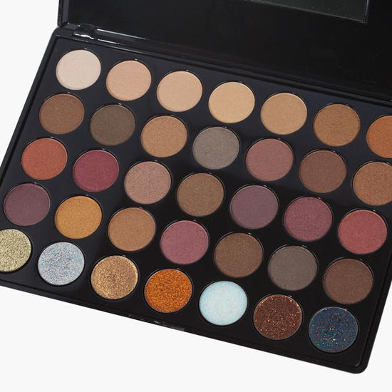 Load image into Gallery viewer, Prima Makeup Shade and Sparkle Eyeshadow and Glitter Palette - Bronzed Babe

