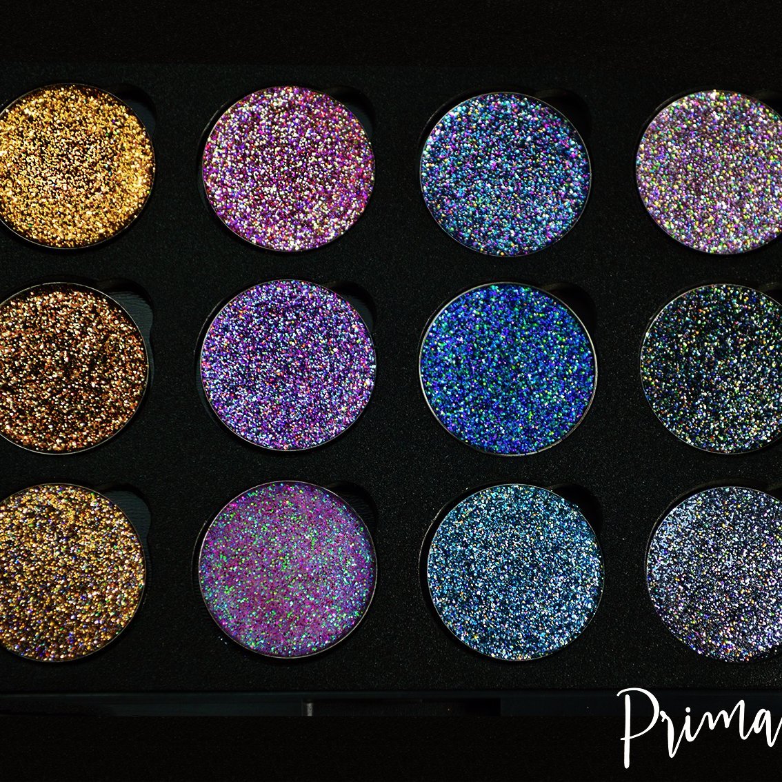 Prima Makeup Colour Shifting Pressed Glitter Eyeshadow Lips Set - Chameleon Collection