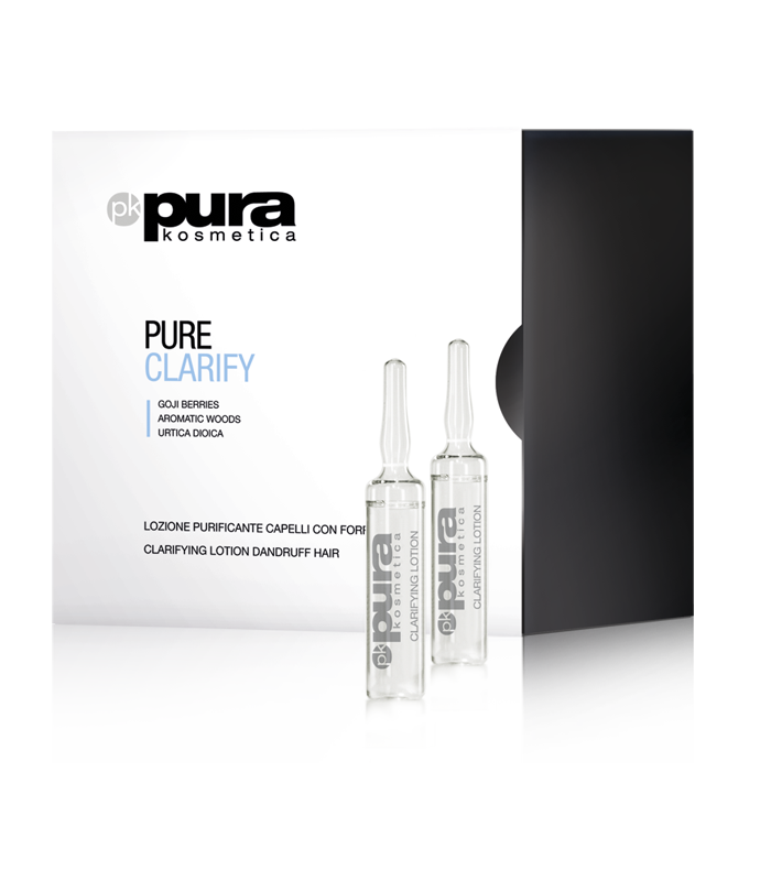 Pura Kosmetica Pure Clarify Purifying Lotion for Dandruff, 12 x 6ml