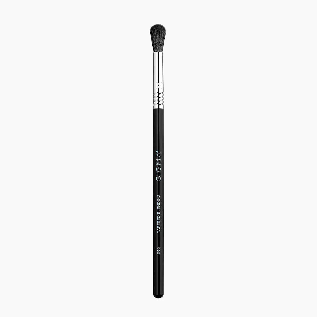 Sigma Beauty E40 Tapered Blending Brush - Black and Chrome