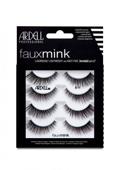 Ardell Faux Minx 811 False Lashes, Pack of 4