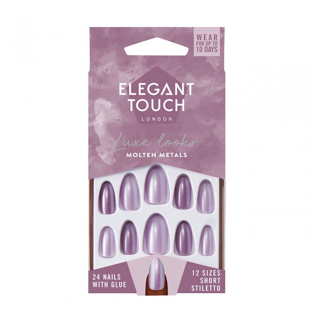 Elegant Touch Luxe Looks Nails Molten Metals