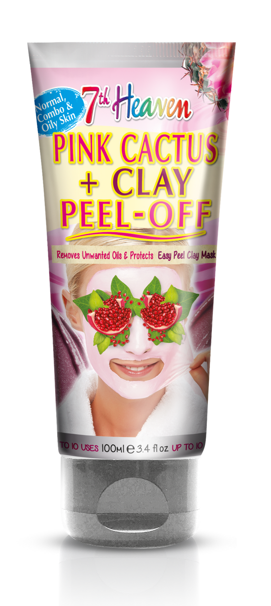 Load image into Gallery viewer, 7th Heaven Pink Cactus + Clay Peel-Off Mask 100mL
