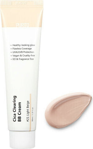 PURITO Cica Clearing BB Cream Tinted Moisturiser with Sun Protection 30ml